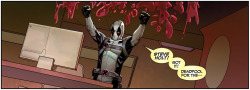 thebluthcompany:  Deadpool yelling “Steve Holt!” in Uncanny