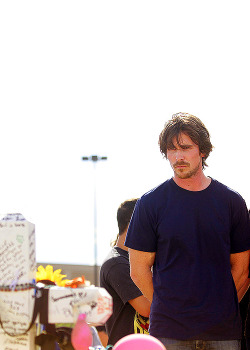 baledaily:  Christian Bale visiting the memorial site of the