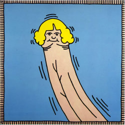 grrlshit:  Debbie Dick. Keith Haring.  