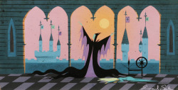 vintagegal:  Concept art of Maleficent by Eyvind Earle for Disney’s