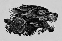 digitalkevlar:  Wolf Ink