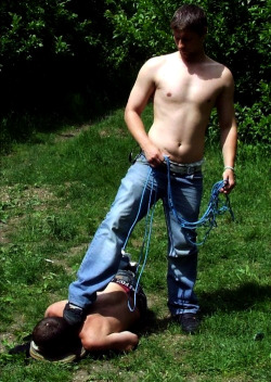 eaglepx:  bdsmgay:  In training abused by young Master  Y 