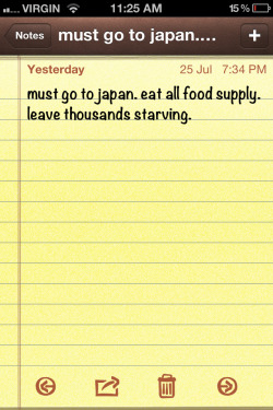 wwiao:  a note i made last night when i was high at a sushi restaurant