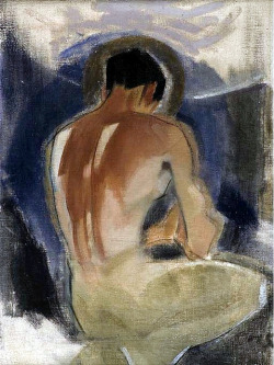 artqueer:  Helene Schjerfbeck (1862-1946), Robber at the Gate