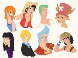 kotoripiyopiyo:  超人気漫画『ONE PIECE』のキャラクターたちを “ディズニー化” したイラストがネットで話題に | ロケットニュース24