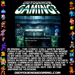 didyouknowgaming:  Super Smash Brothers Brawl. Submitted by BeamuFireu.