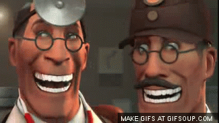 ms-ashri:  carprediem:  Medic has the BEST facial expressions, not to mention I love the effects, and I love how Medic’s eyes and mouth were glowing just like in Backwater Gospel in the last one… Source  THE FACES  The animation made me uncofortable