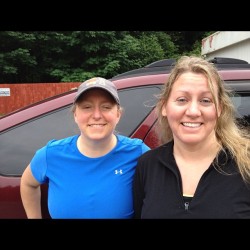 Wife and best friend preparing to go white water rafting :-)