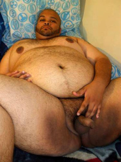 Oh, wow!!!  Awesome big black chubby man.