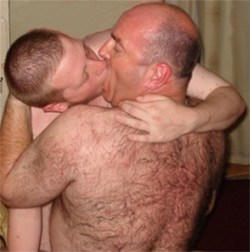 Any slave boy likes being kissed tenderly by Master before the