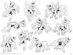 eatswaffles:  Luna Poses  goddamn, there are so many, and they