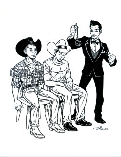 Hypno'ed cowboys by Brian Douglas Ahern. Posted with permission.