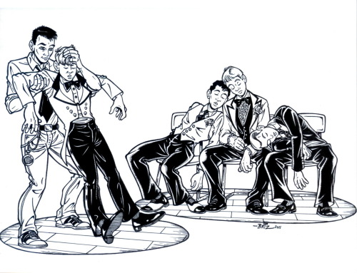 Zonked at prom by Brian Douglas Ahern. posted with permission http://brizycomics.deviantart.com/