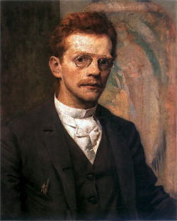 blastedheath:  Józef Mehoffer (Polish, 1869-1946), Self-portrait,