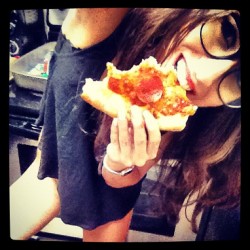 I should be in pizza commercials. (Taken with Instagram)