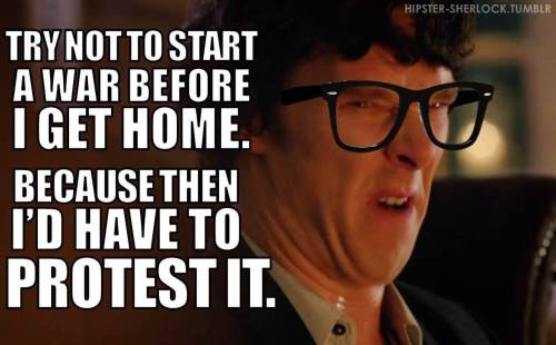 hipster-sherlock:  (submitted byÂ who-lock-loki-lover) [submit your own!]  Hipster Sherlock Week: Day 4
