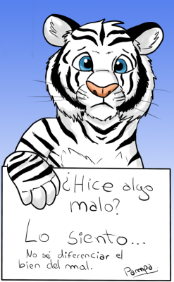 quizasnuncafuisteparami:  gralmaka:   Pampa, el tigre blanco