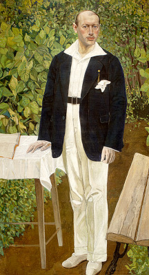 zolotoivek:  Aleksandr Golovin - Portrait of Kahn, 1920 