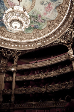 The Opéra Garnier in Paris. Ceiling mural by Marc Chagall.