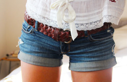 There is something about girls in jeans shorts.