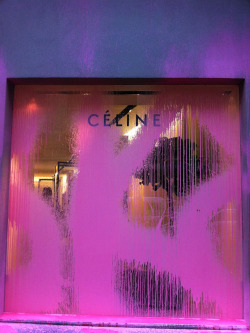 timbllr:  sunpeach:   timvogue: Celine Paris Store - Vandalised