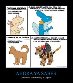 Guía de los creadores de Pokemon y Digimon