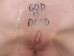 Never seen Nietzsche quoted quite like that&hellip; &ldquo;God is Dead&rdquo;