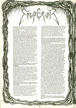 annatar92:  EmpEroR  Slayer Zine #10 (Norway) 1994