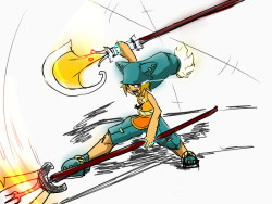 Yugo dual wielding Alibert and Ruel’s shovels. Impractical?