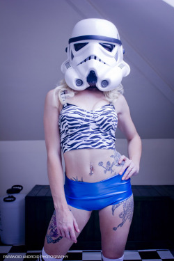 dollfaceemodel:  Me as a storm trooper ;) 