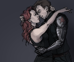 hatterandahare:  vylla-art:  Bucky/Nat, guys. That is all.  for