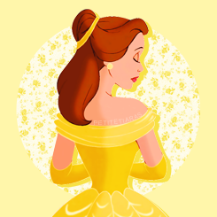 petitetiaras:   princess rainbow: belle + yellow  