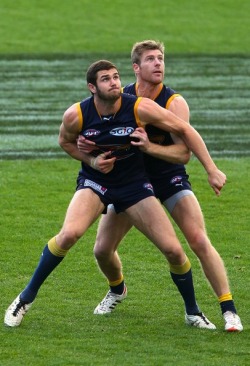 actionrigger:  Jack Darling and Beau Waters contest for a mark