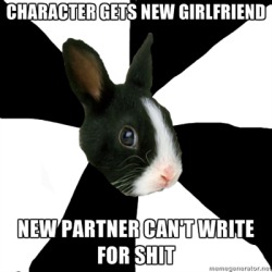 fyeahroleplayingrabbit:  I miss my “ex”.  