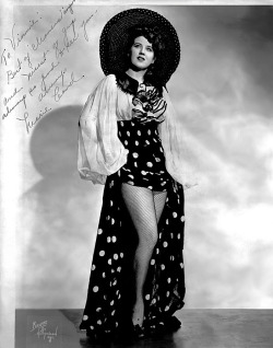 Marie Cord   Vintage 40’s-era promo photo personalized by