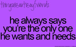 Things About Boyfriends