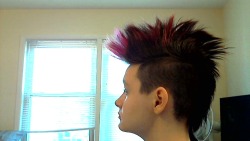 Fresh mohawk! I think I did pretty good for the first time without