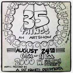 Hope to see you there! #artshow #BDparty #DJ #music (Taken with