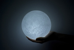 dduane:  The Moon by Nosigner is a topographically-accurate LED
