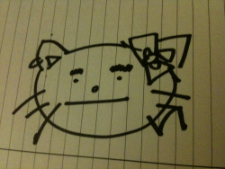 appasauce:  im reallt high and i tried to draw Hello Kitty 