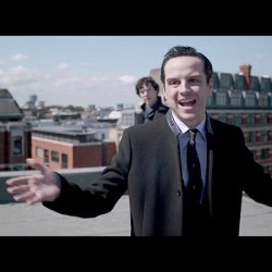 Jazz hands.  #sherlock #moriarty #sherlockholmes (Taken with