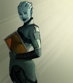 theenkindler:  Reworking that Liara doodle I did a while back.