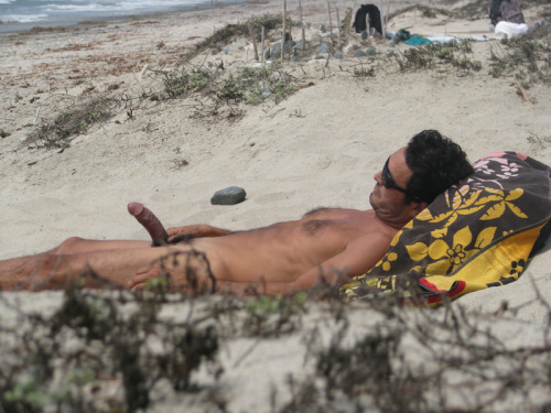 wantitpublic:  thevoyboy:  oh ramon! Â spent the day at san onofre a few years back, and this guy sat down right next to me. Â He instantly started tugging on his dick, trying to get my attention. Â  Â I posted this set a few years ago on xtube. Â I am