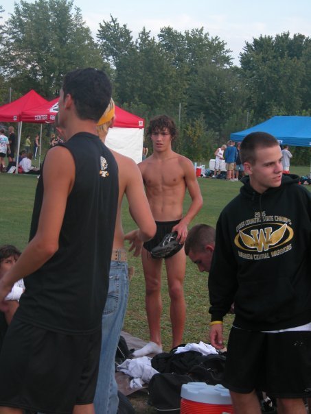 the-plot:  I was an exhibitionist in high school. Thirty seconds before the pants dropped. A good five minutes after a long competition run. A little sweaty and cranky.  This is the closest thing to me in my underwear the world shall ever see. 