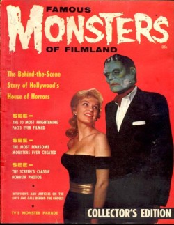 funnster:  Early covers of Famous Monsters of Filmland, early