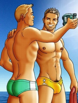 gay-erotic-art:  men-in-art:  Vidéo à la plageSven de Rennes2003