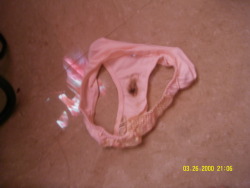 blujak (yajtojal@ymail.com) submitted: My beautiful boarder Kaye&rsquo;s dirty panty. I found it in her laundry basket. Hmmm smells good.