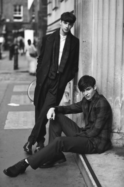 cecilieharris:  Matthew Bell and Alistair Shaw at Elite Models