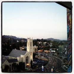 The Hollywoodland is my backyard for the week! (Taken with Instagram