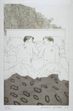 thominoz:  David Hockney -1966 - Two Boys Aged 23 or 24 via